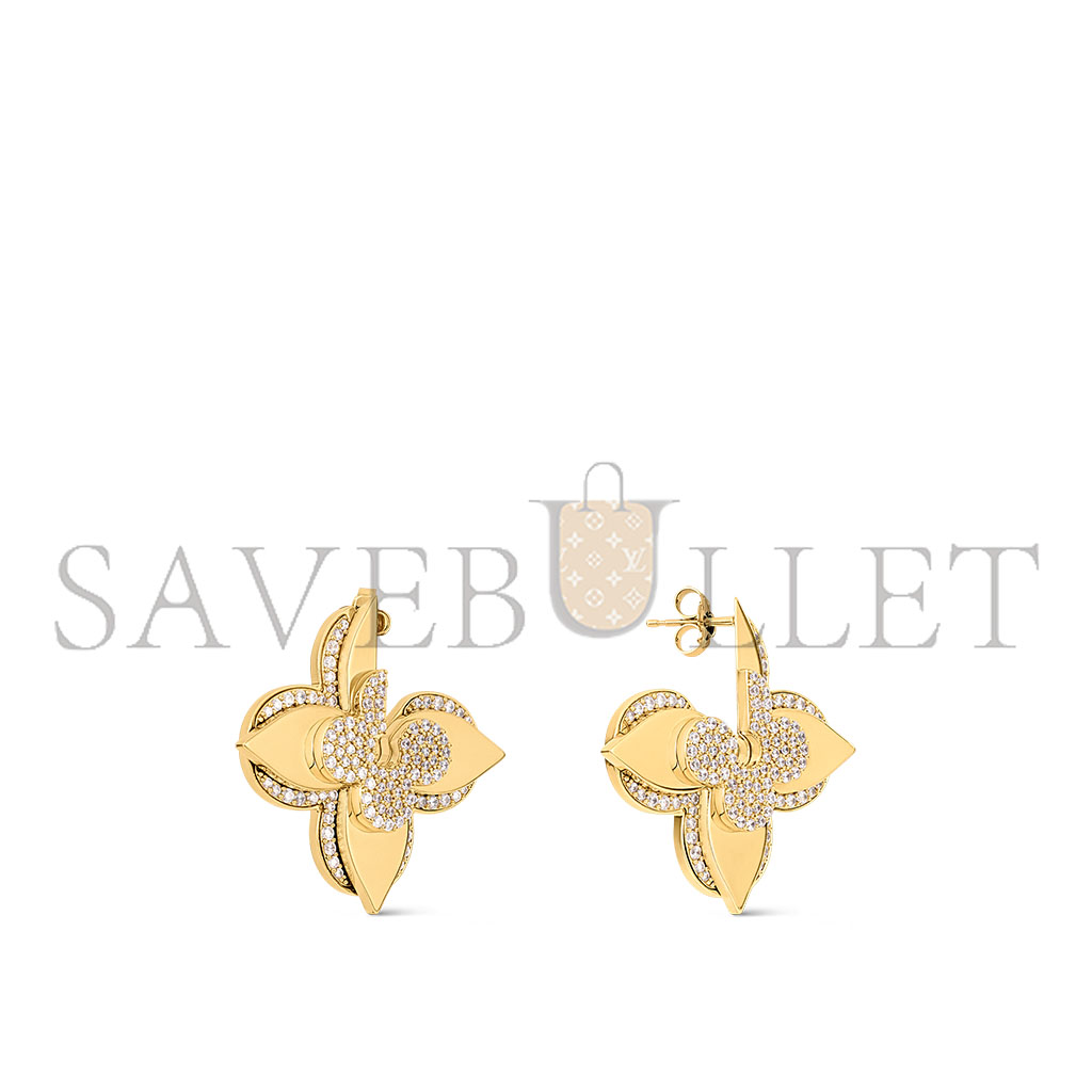 LOUIS VUITTON LV MEDAILLON EARRINGS M01995